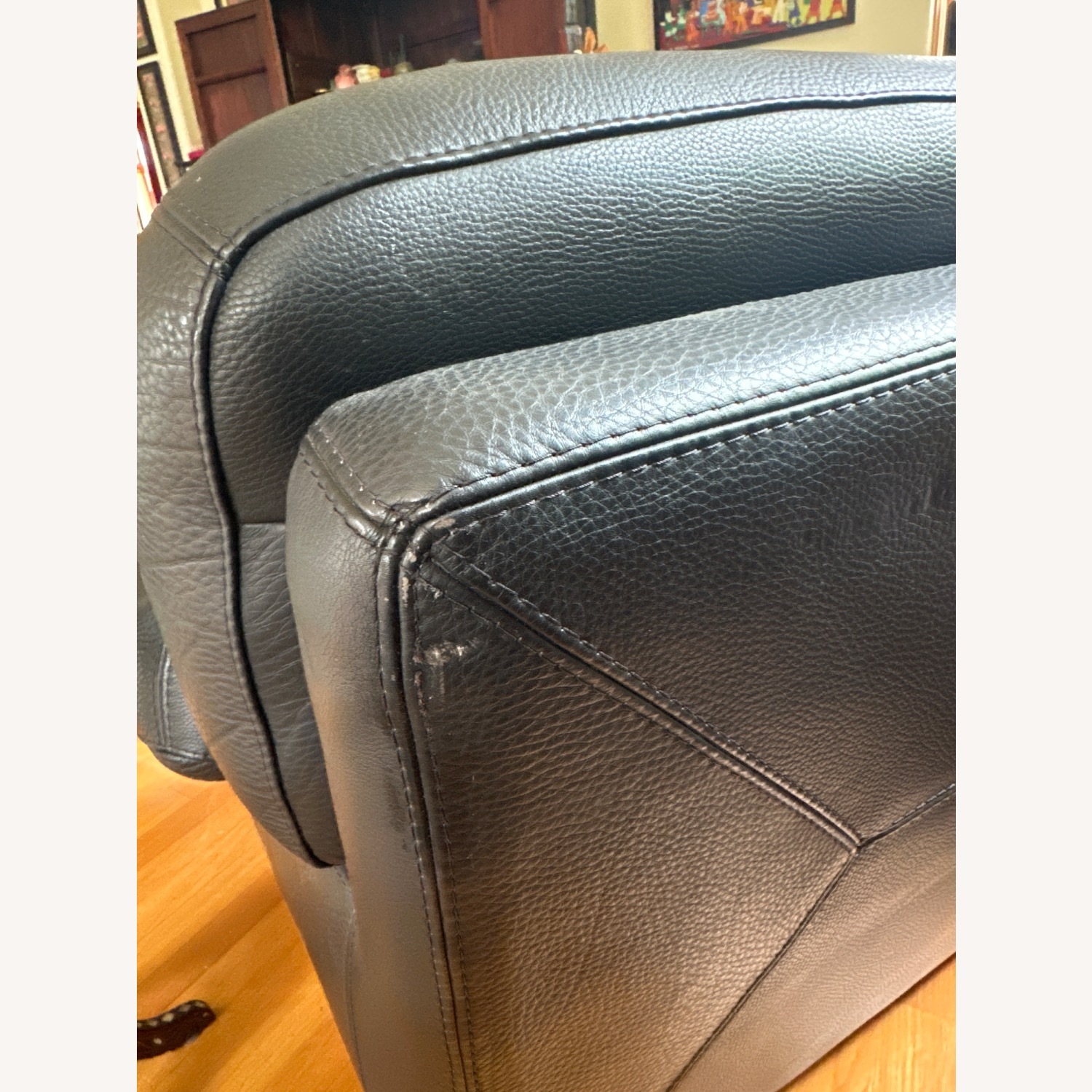 Roche Bobois Black Grain Letter Armchair - image-4