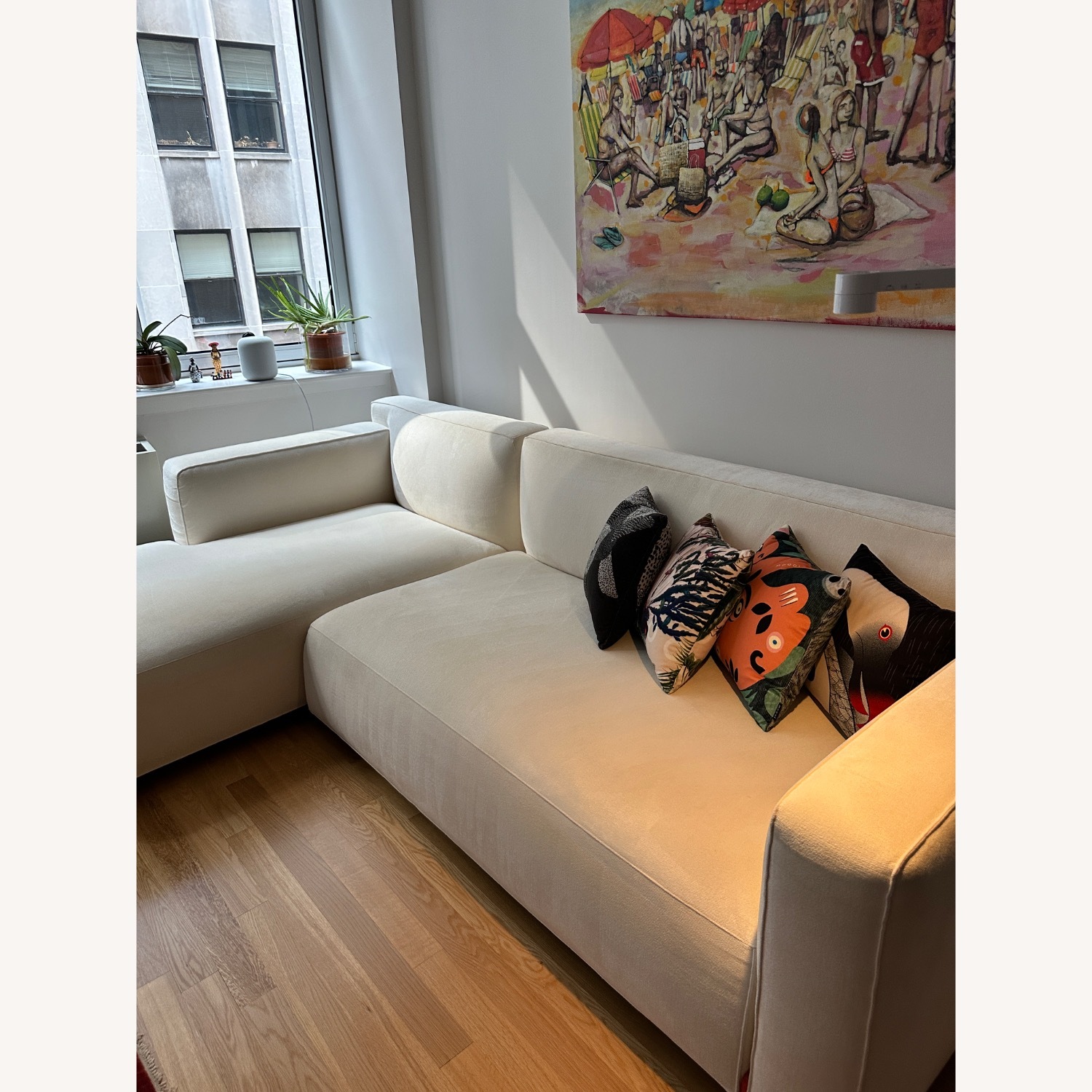 Knoll Asymmetric Chaise Sofa - image-30