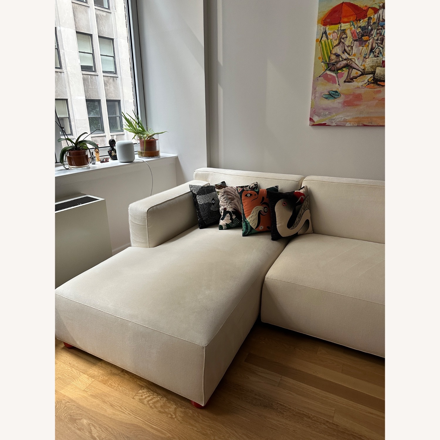 Knoll Asymmetric Chaise Sofa - image-41