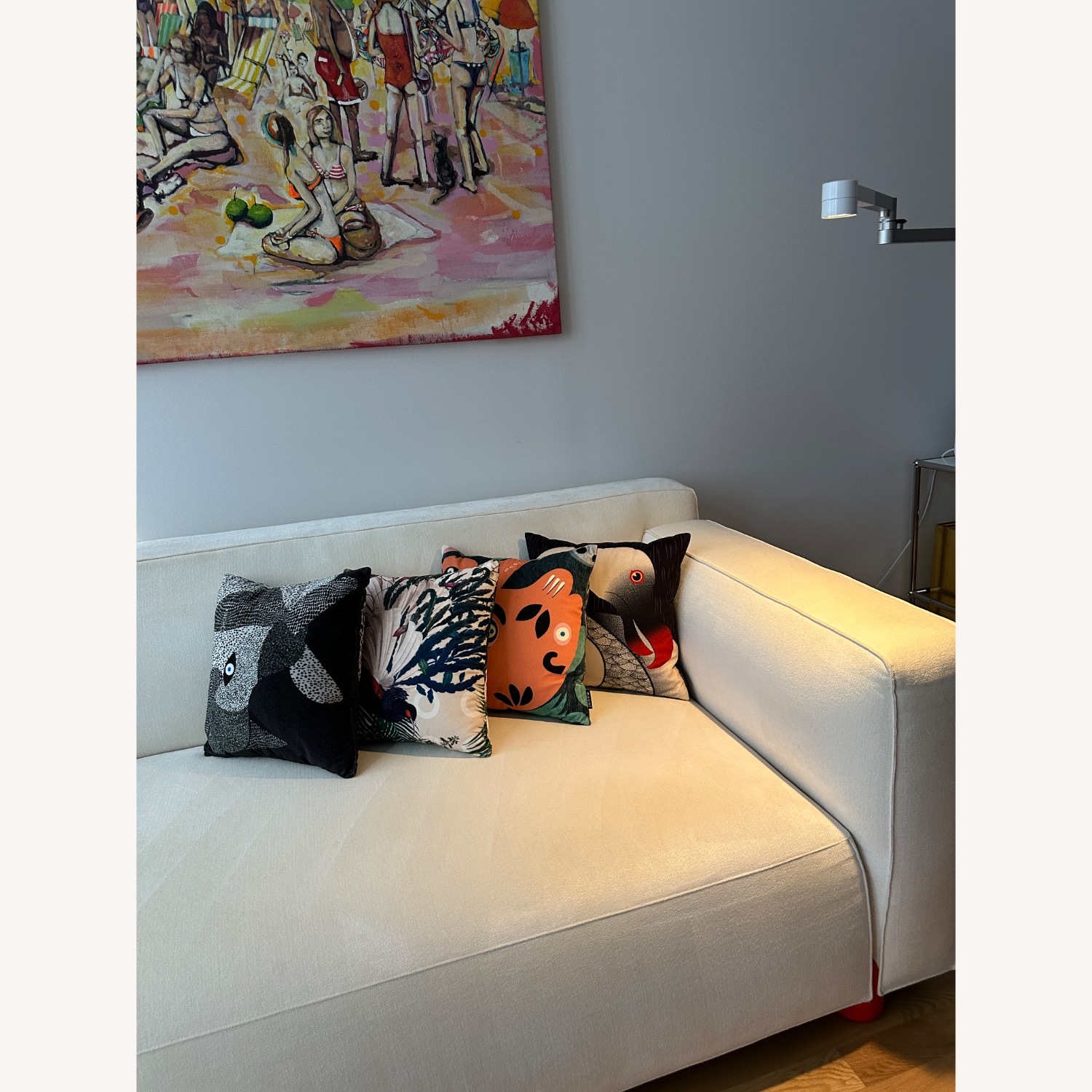 Knoll Asymmetric Chaise Sofa - image-29