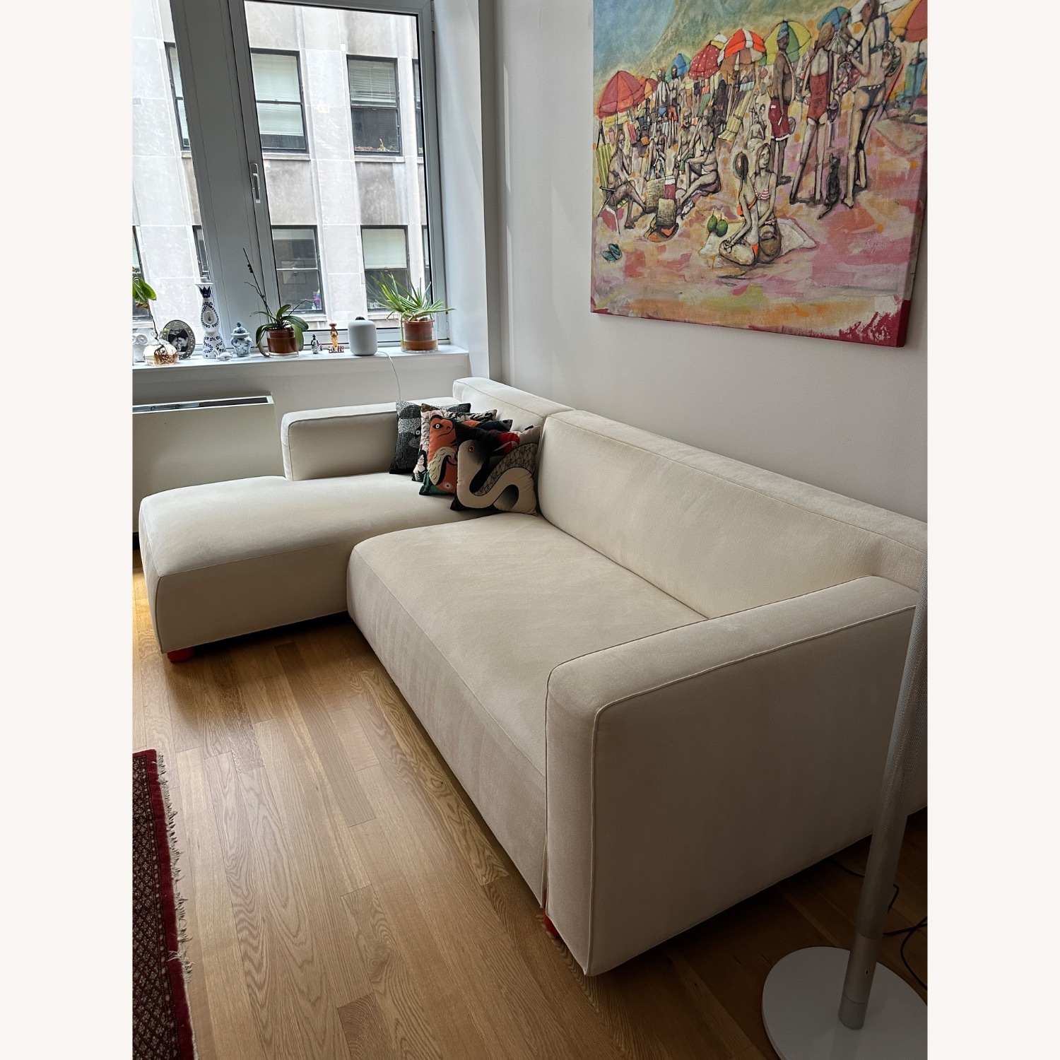 Knoll Asymmetric Chaise Sofa - image-0