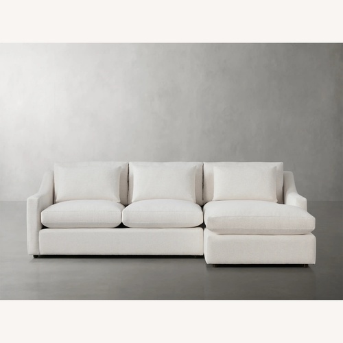 Used Arhaus Ivory 3-Seater Sofa and Ottoman for sale on AptDeco