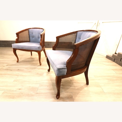 Used Vintage Hollywood Regency Cane Back Chairs for sale on AptDeco