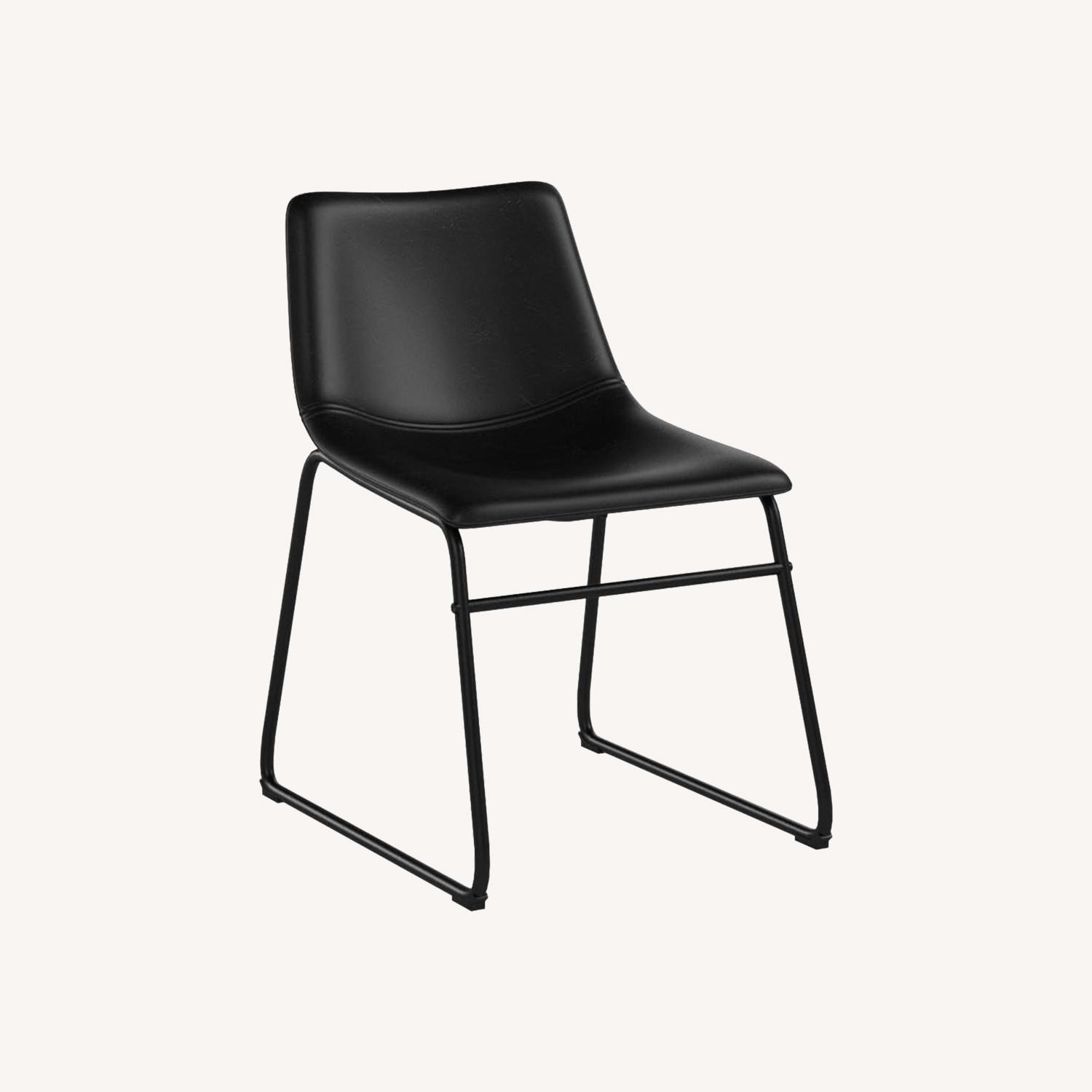 Amazon Armless Dining Chairs w Metal Base - image-0