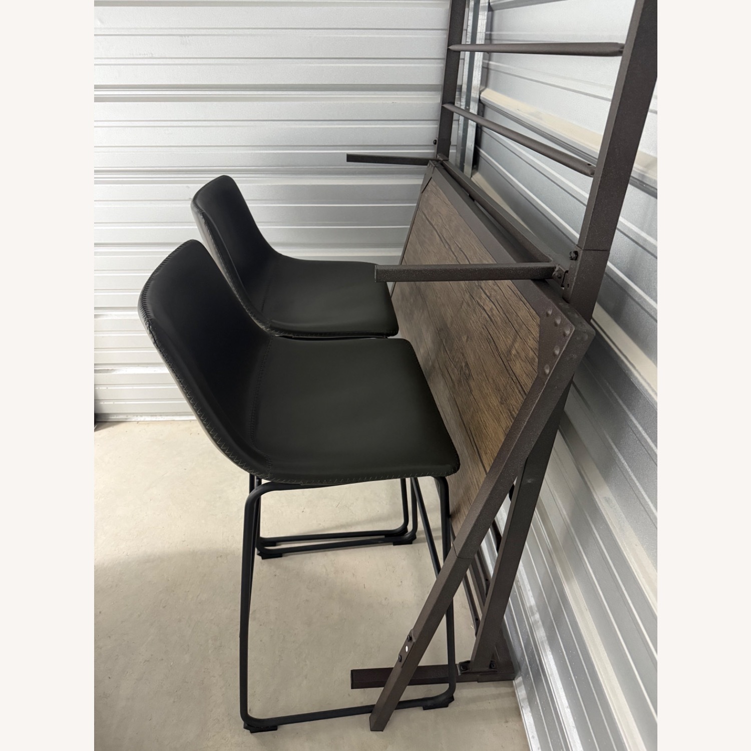 Amazon Armless Dining Chairs w Metal Base - image-1