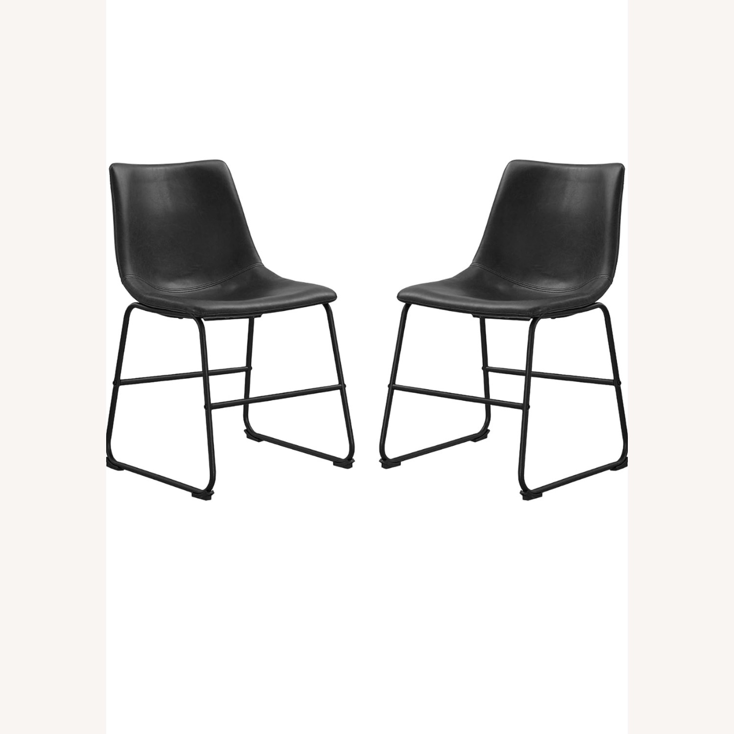 Amazon Armless Dining Chairs w Metal Base - image-2