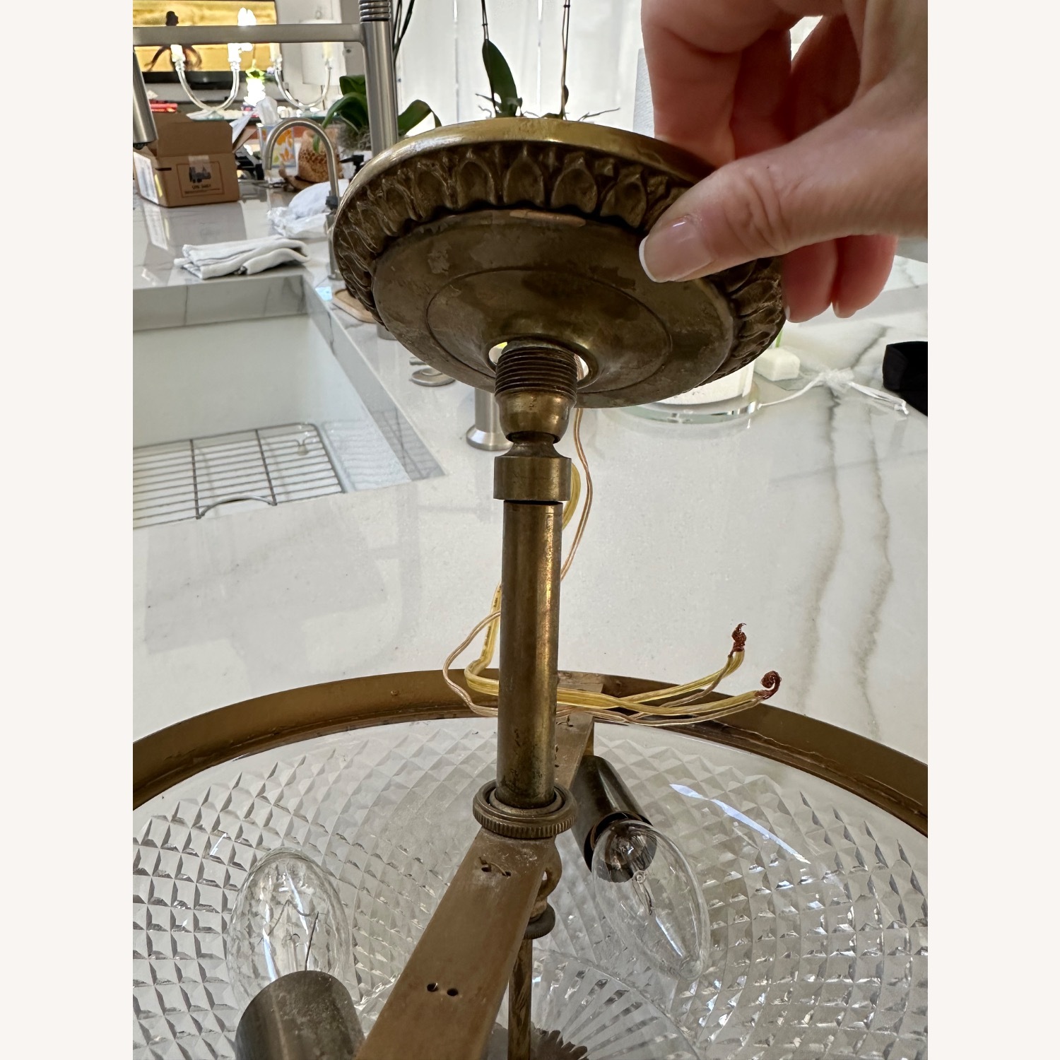 Brass Ceiling Fixture - image-2