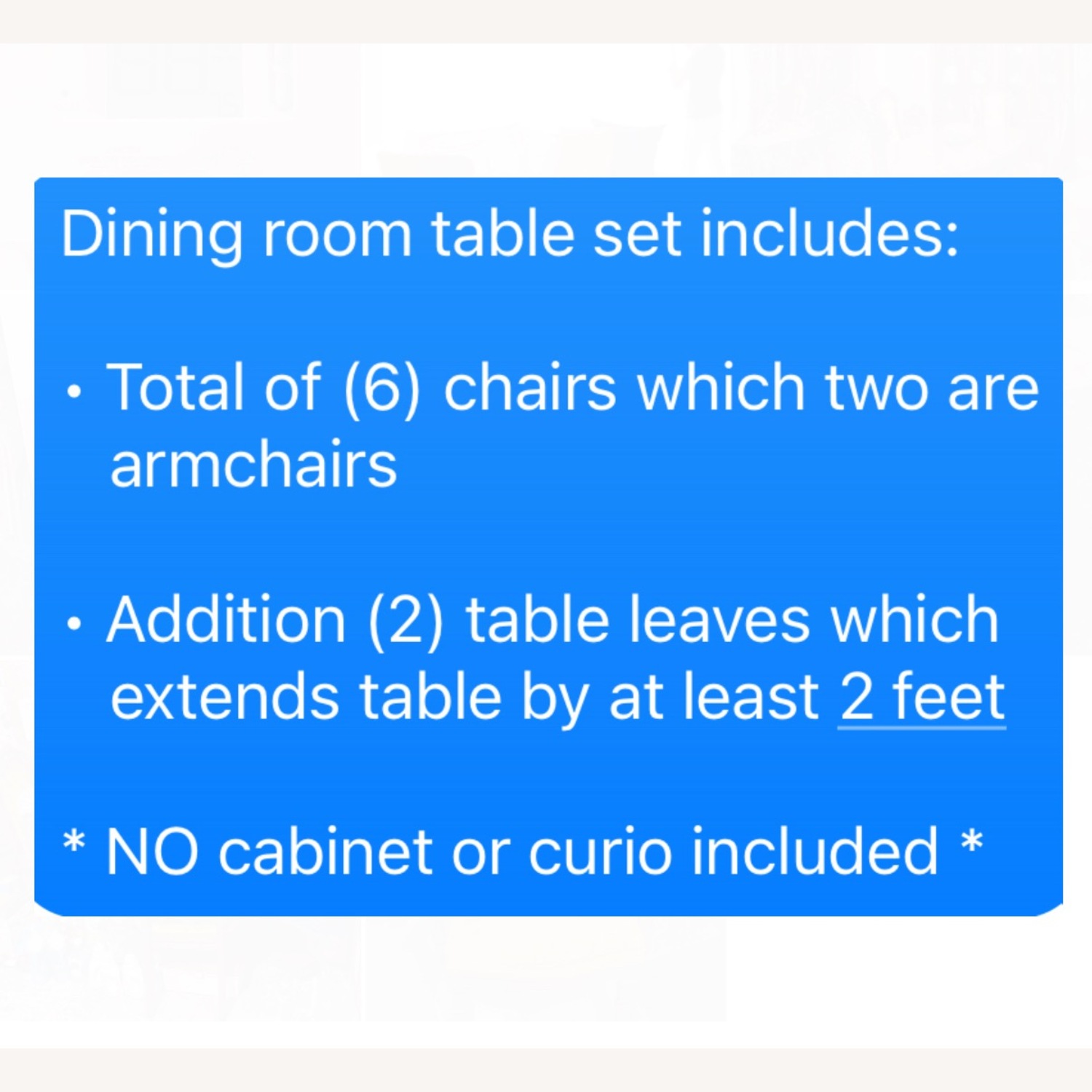 Antique Dining Room Table & Chairs - image-7