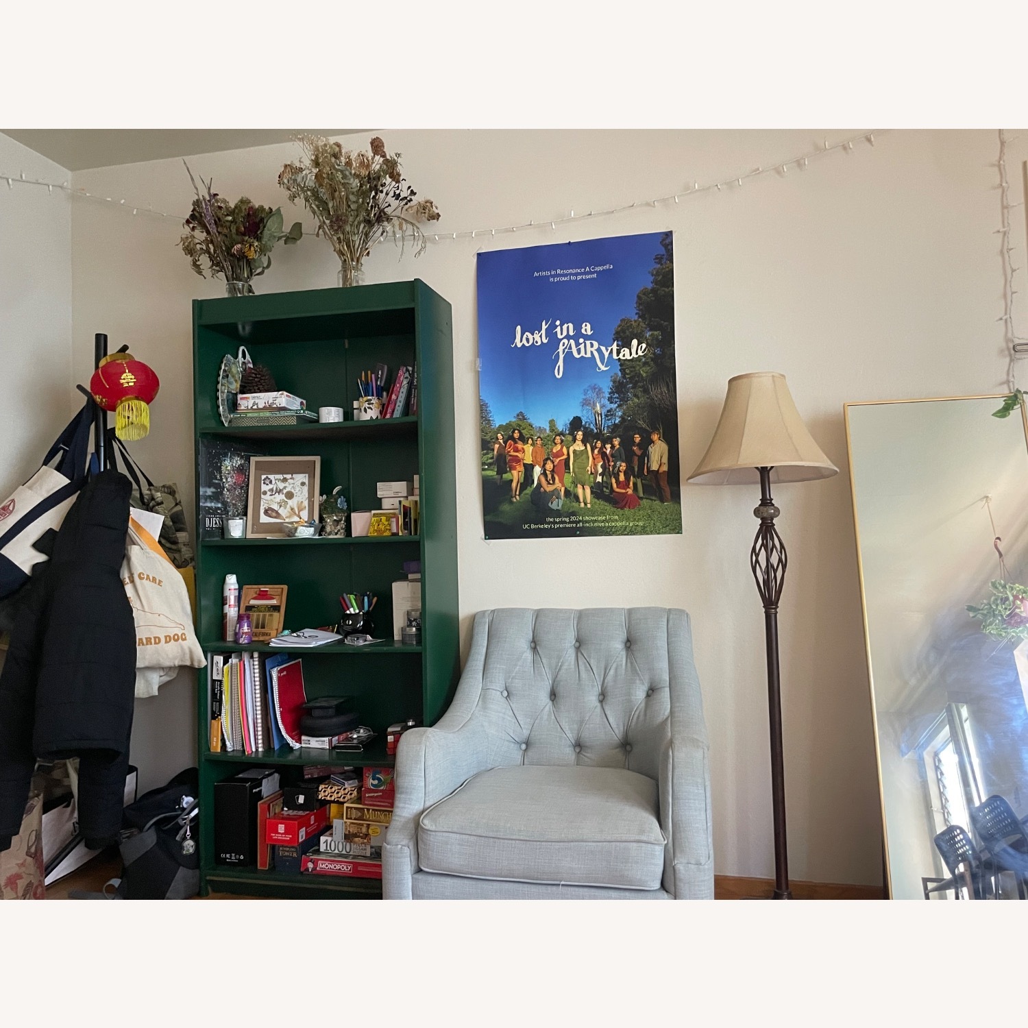 Wayfair Birch Lane Light Blue Wide Tufted Armchair - image-3