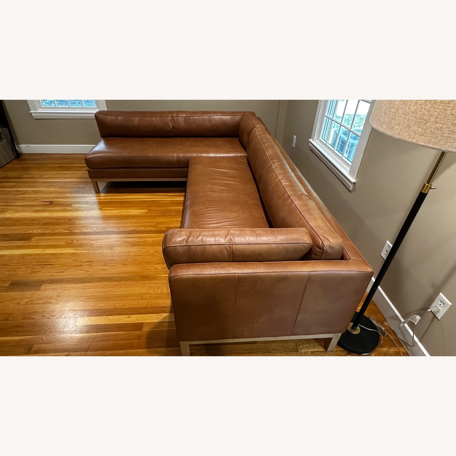 Joss & Main Nels 2 - Piece Leather L-Sectional - image-2