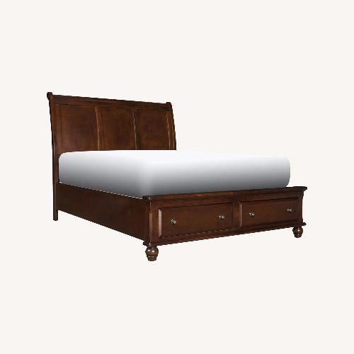 Used Raymour & Flanigan Clarion Platform Storage Bed for sale on AptDeco