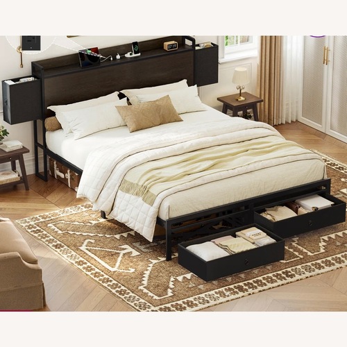 Used Wayfair 17 Stories Queen Bed for sale on AptDeco