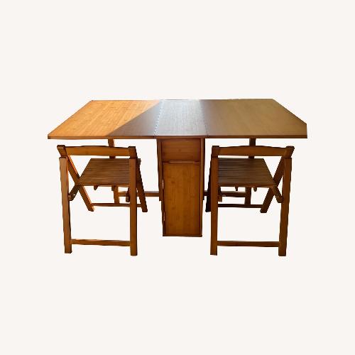 Used Amazon Handcrafted Folding Table Set for sale on AptDeco