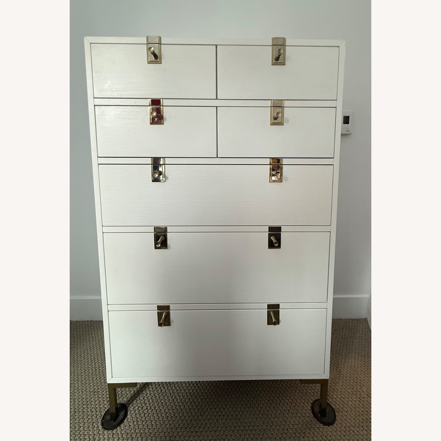 Anthropologie Ingram 7-Drawer Dresser White Wood - image-2