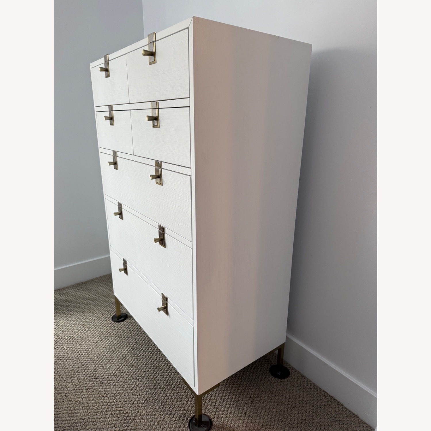 Anthropologie Ingram 7-Drawer Dresser White Wood - image-4
