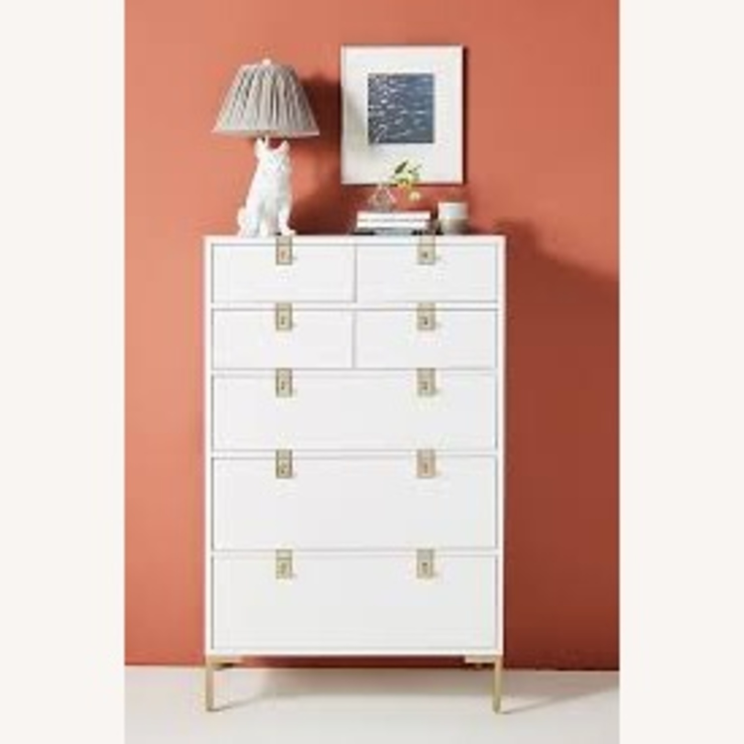 Anthropologie Ingram 7-Drawer Dresser White Wood - image-7