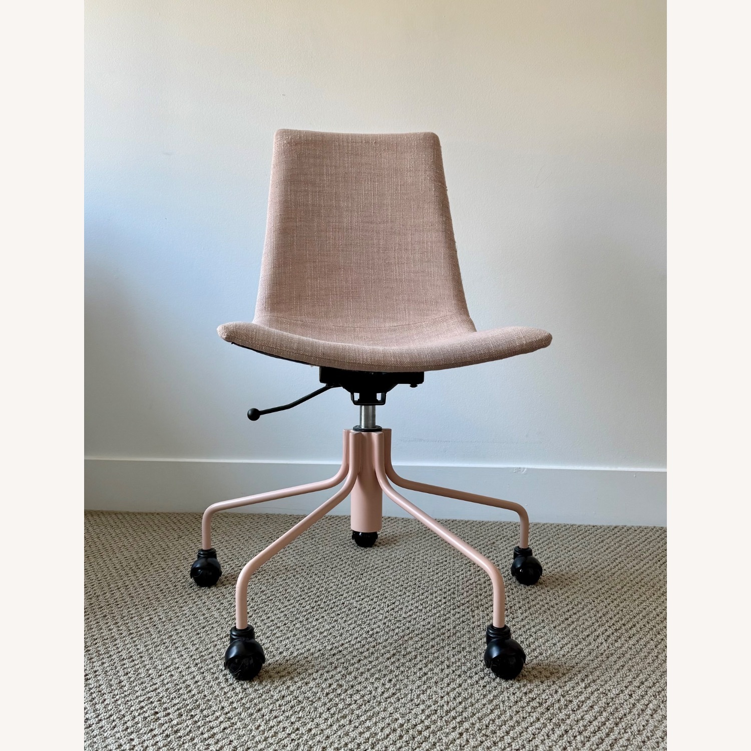 West Elm Adjustable Office Desk Chair Pink  - image-1