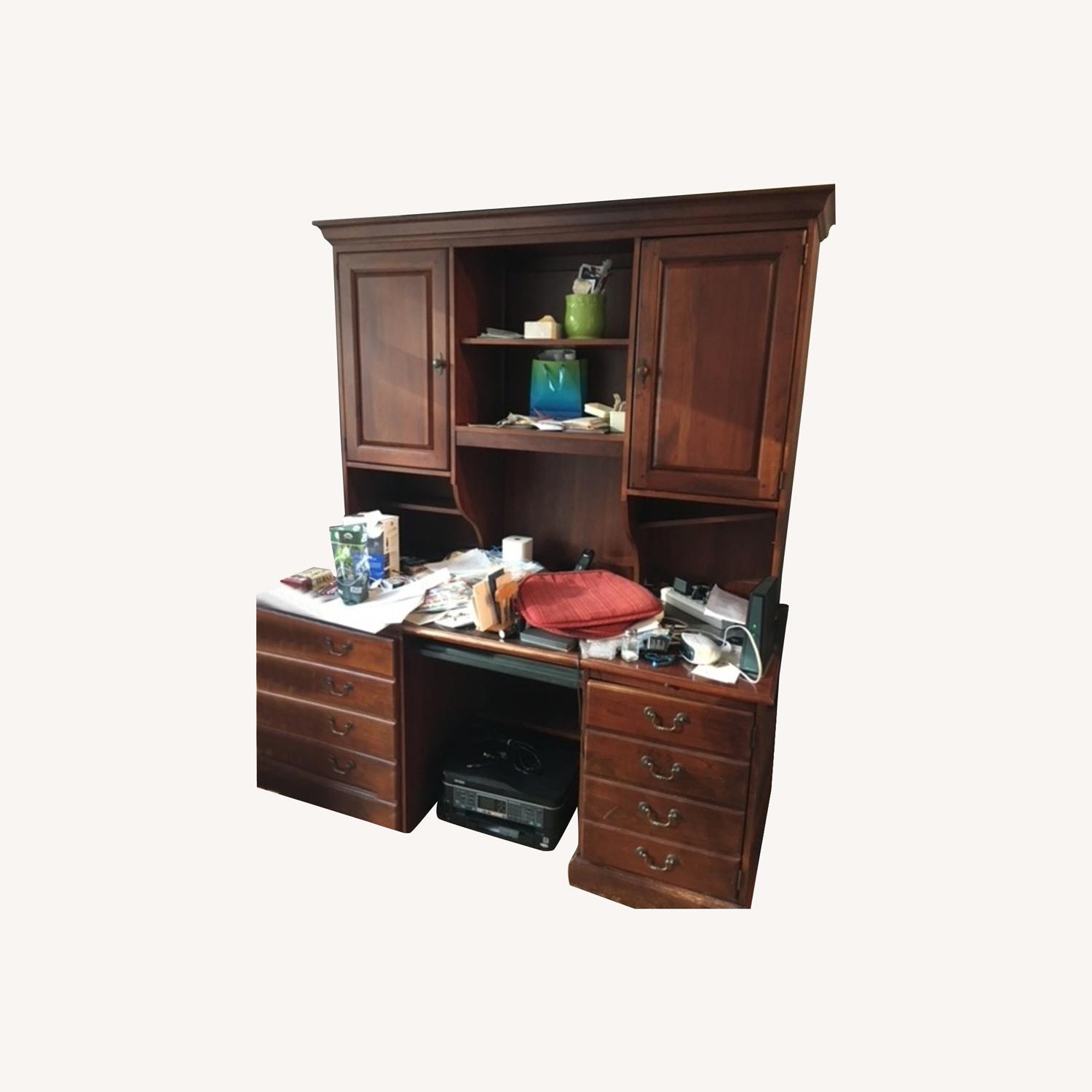 Lexington Bob Timberlake Double Pedestal Computer Desk/Hutch - image-0