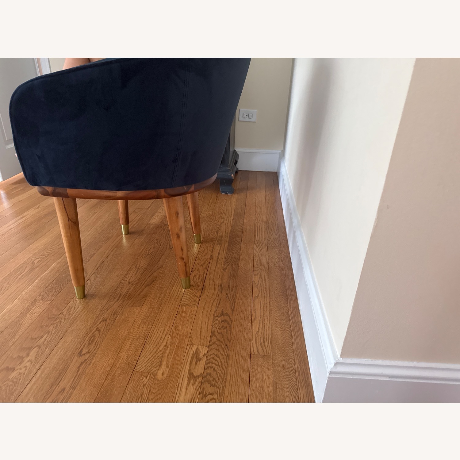 CB2 Blue Velvet Dining Chairs - image-5