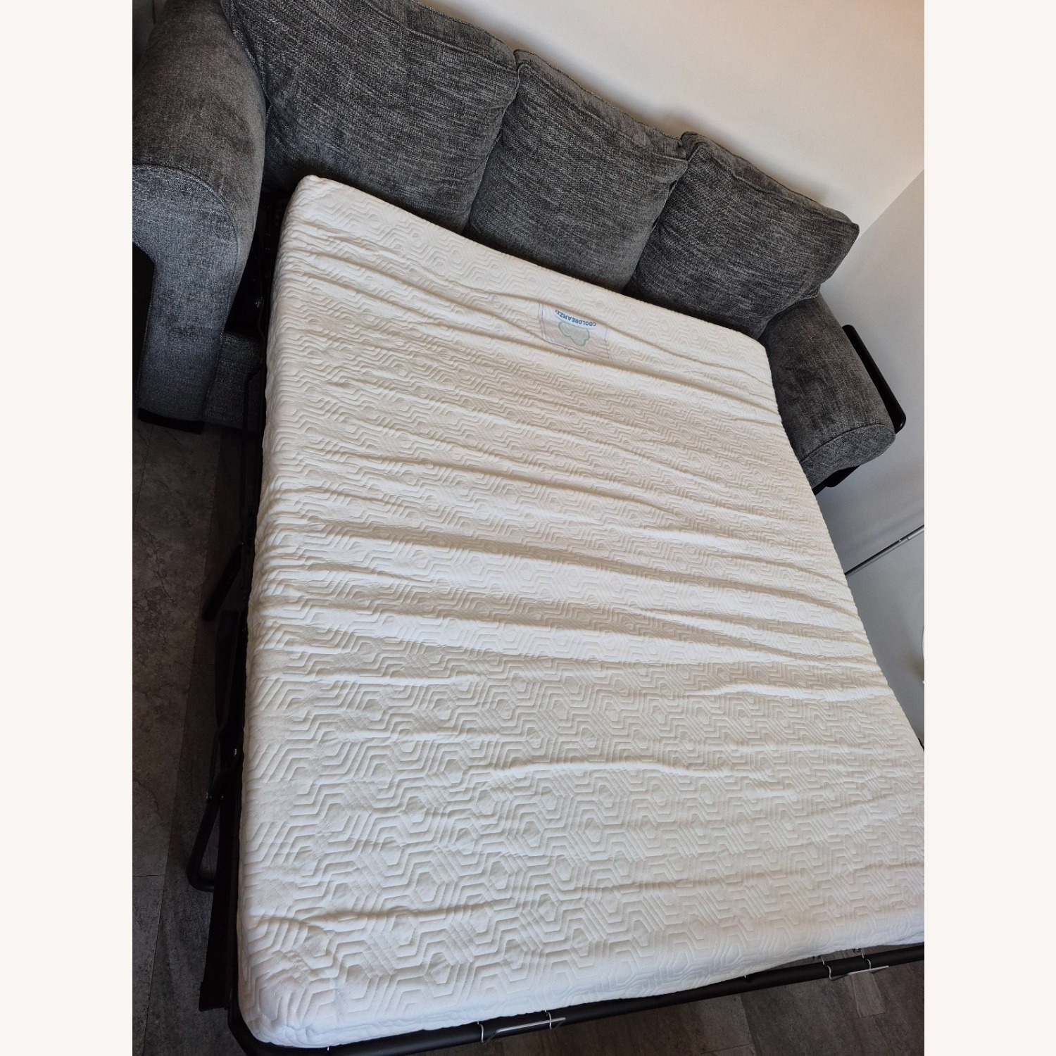 Overnight Sofa Corporation Black Ash Chaise Sofabed - image-2