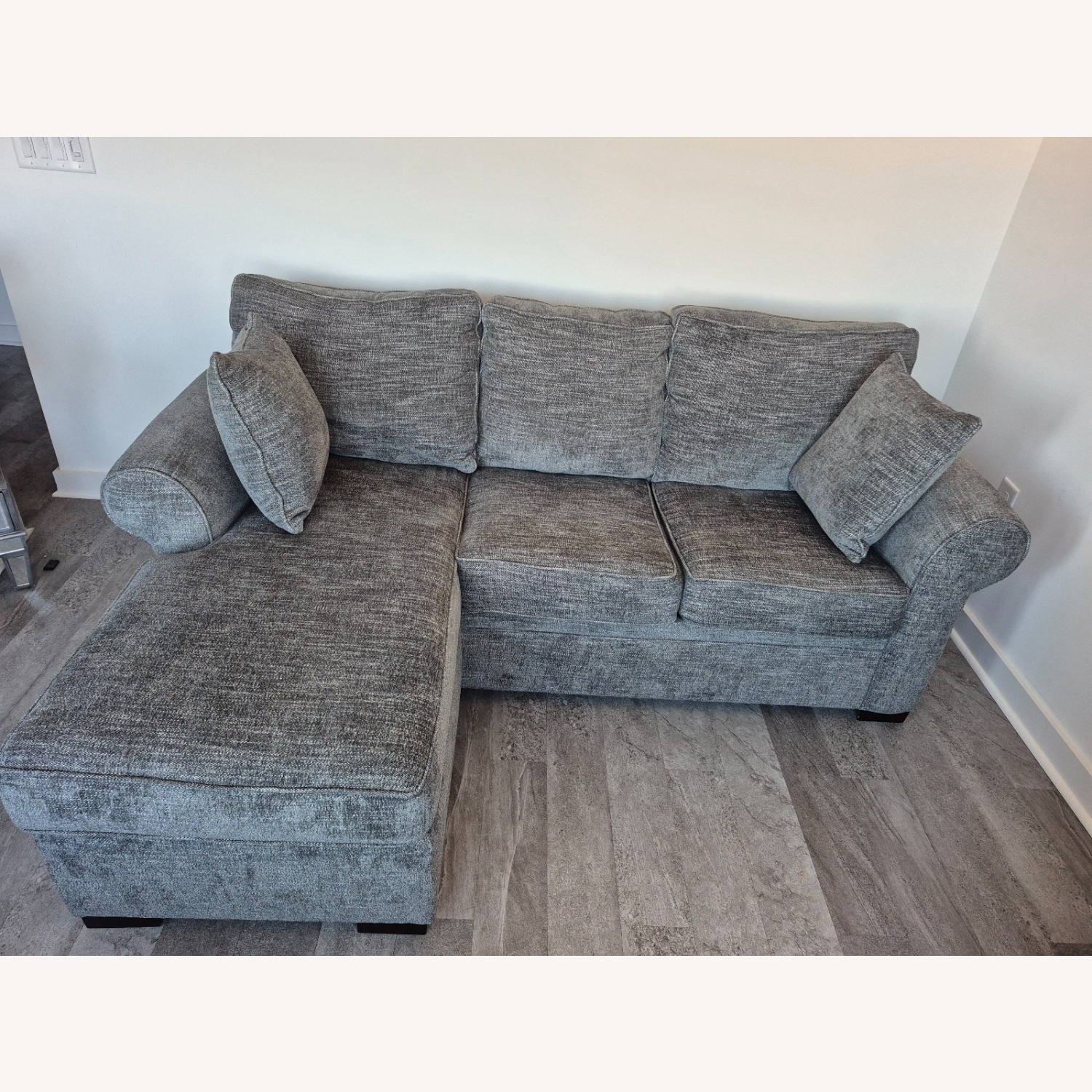 Overnight Sofa Corporation Black Ash Chaise Sofabed - image-1