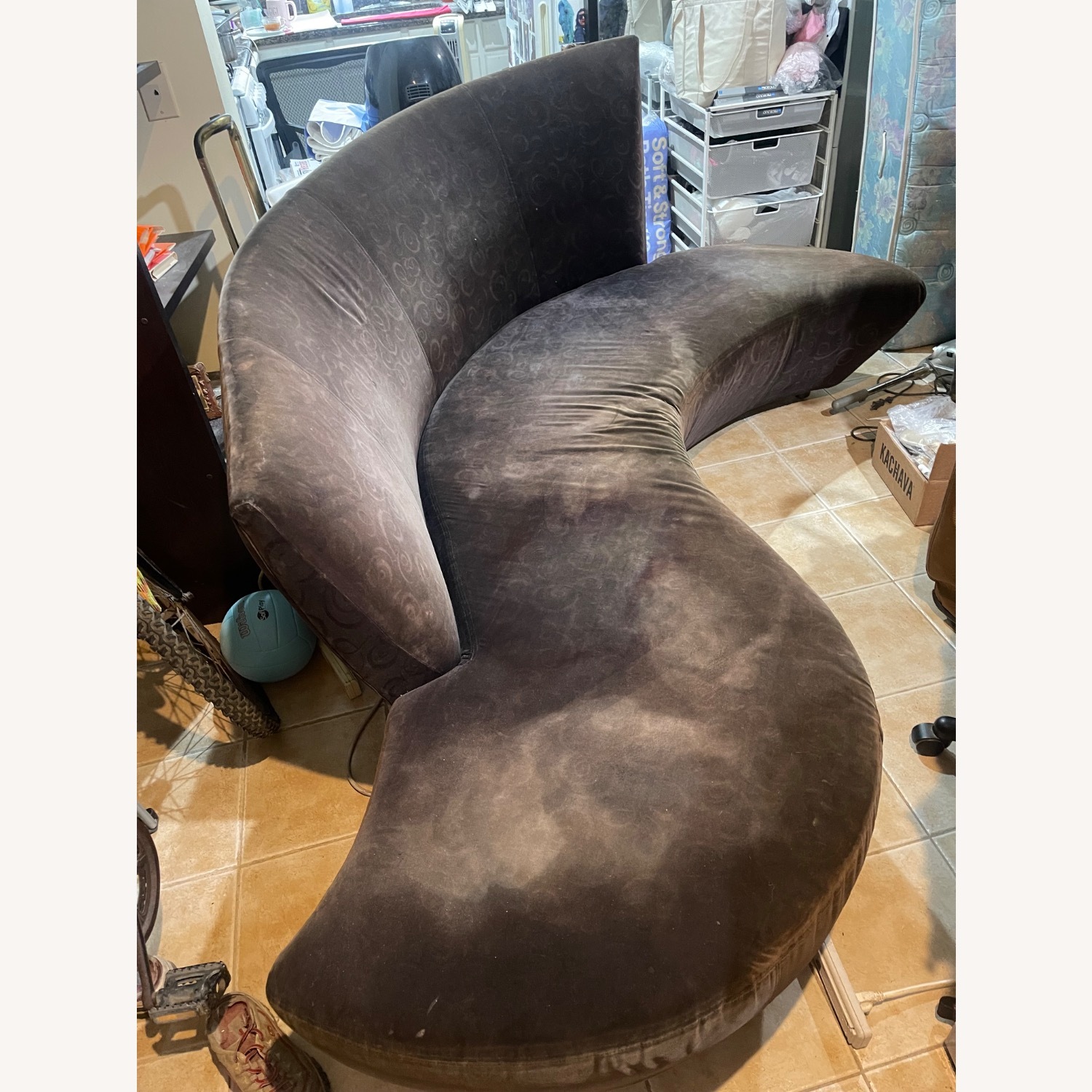 Vladimir Kagan Bilbao Serpentine Curved Sofa - image-1