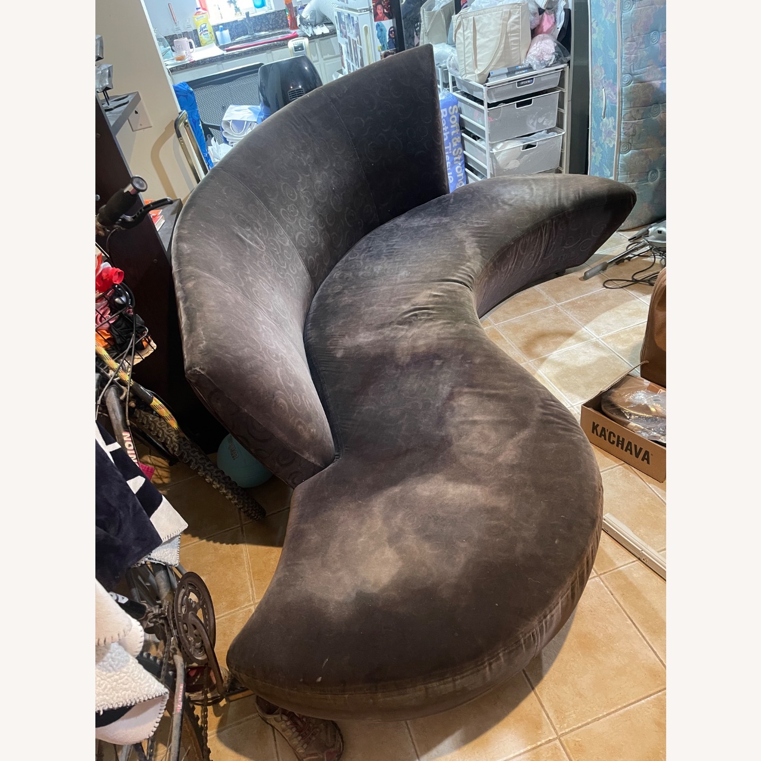 Vladimir Kagan Bilbao Serpentine Curved Sofa - image-3