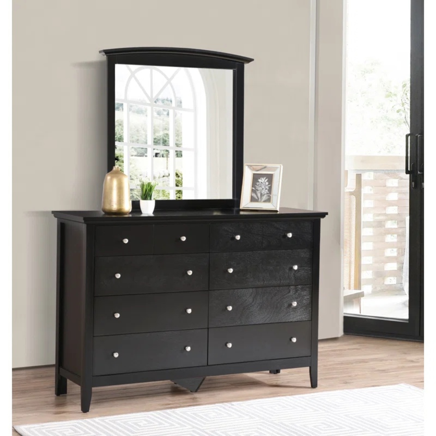 Lyons 58'' W 8 - Drawer Dresser with Mirror - image-5