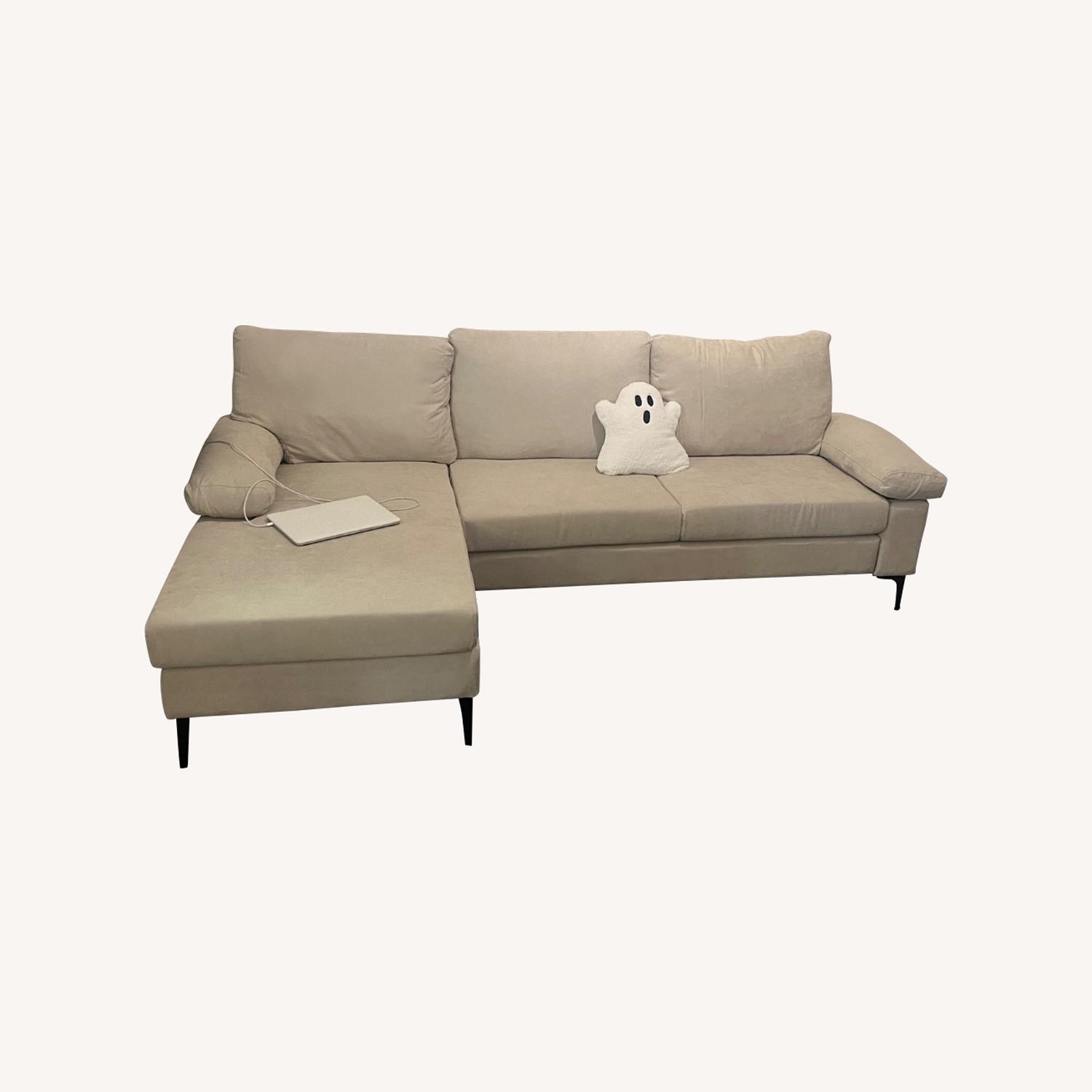 93" W Sectional Sofa Couch,L Shaped Couch - image-0