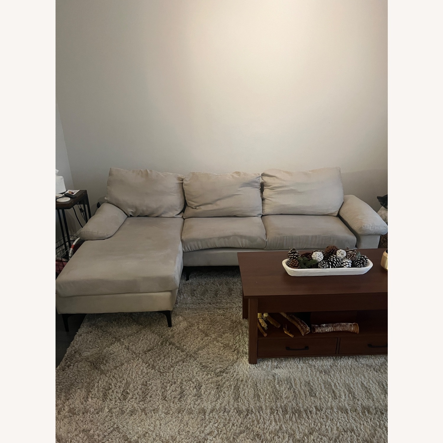 93" W Sectional Sofa Couch,L Shaped Couch - image-6