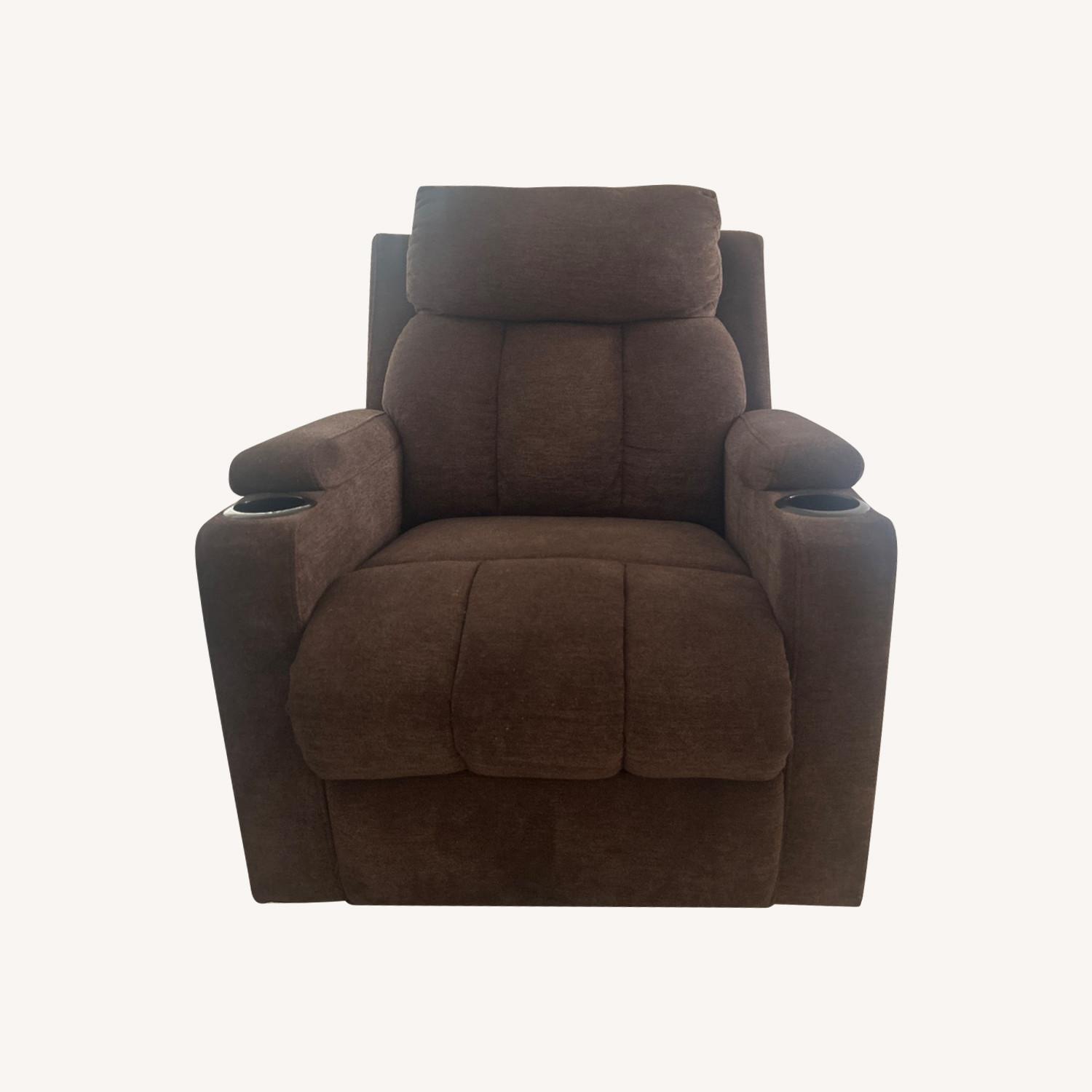 Brown Comfortable Recliner - image-0