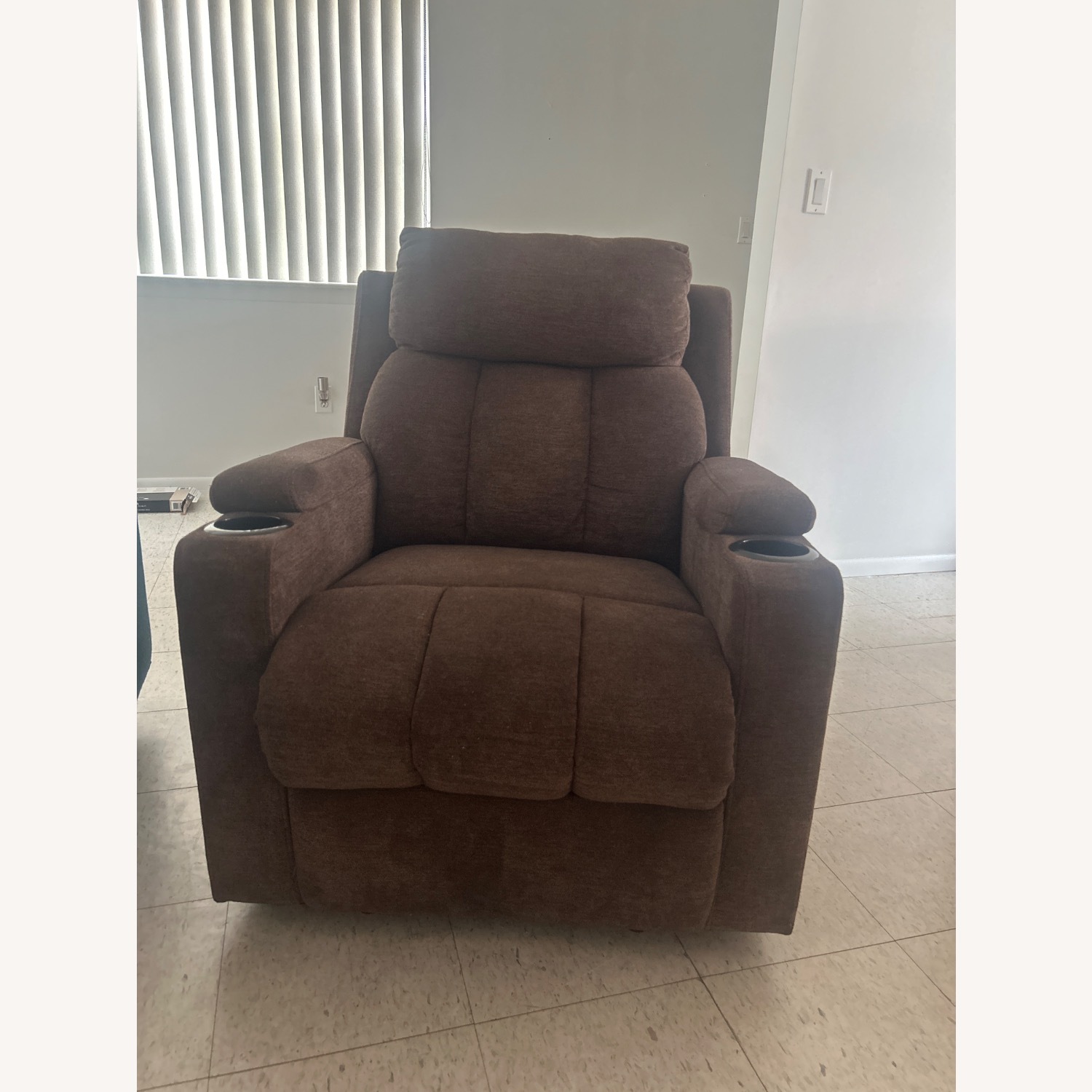 Brown Comfortable Recliner - image-1