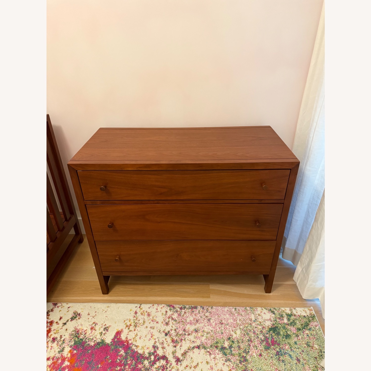 Crate & Barrel Kids Taylor 3-Drawer Walnut Dresser - image-1