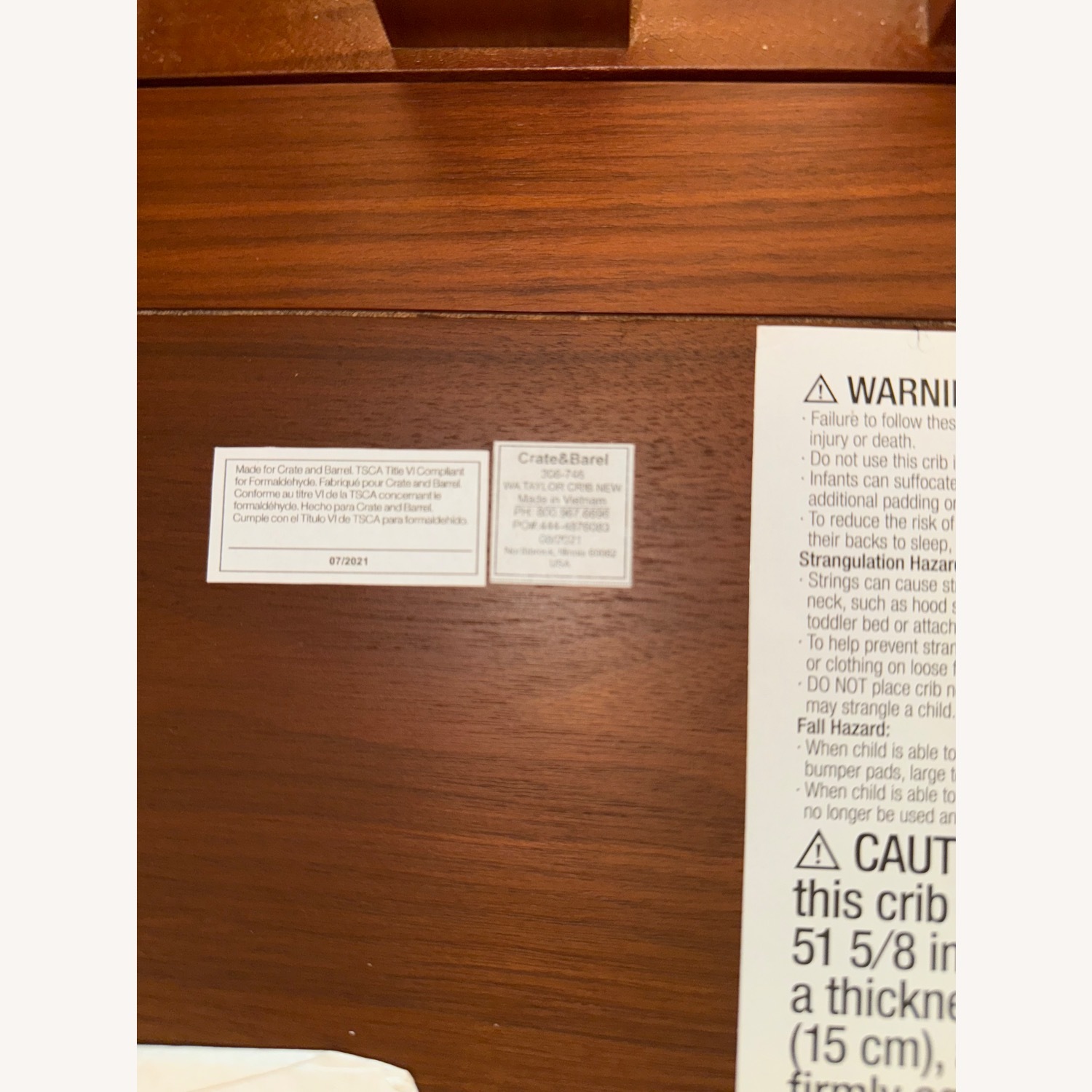 Crate & Barrel Kids Taylor 3-Drawer Walnut Dresser - image-4