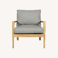 Acacia Wood Outdoor Chairs with Cushions