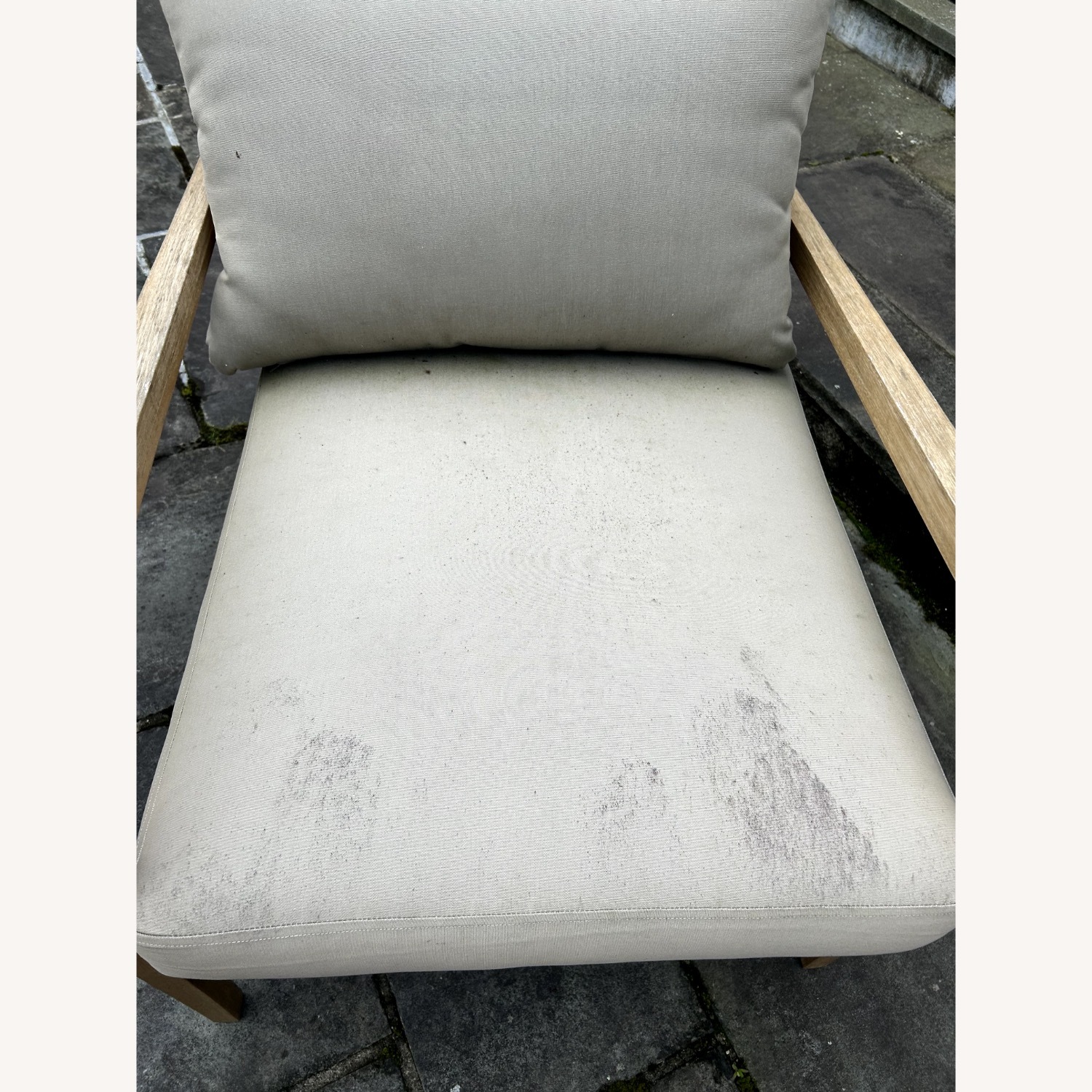 Acacia Wood Outdoor Chairs with Cushions - image-4