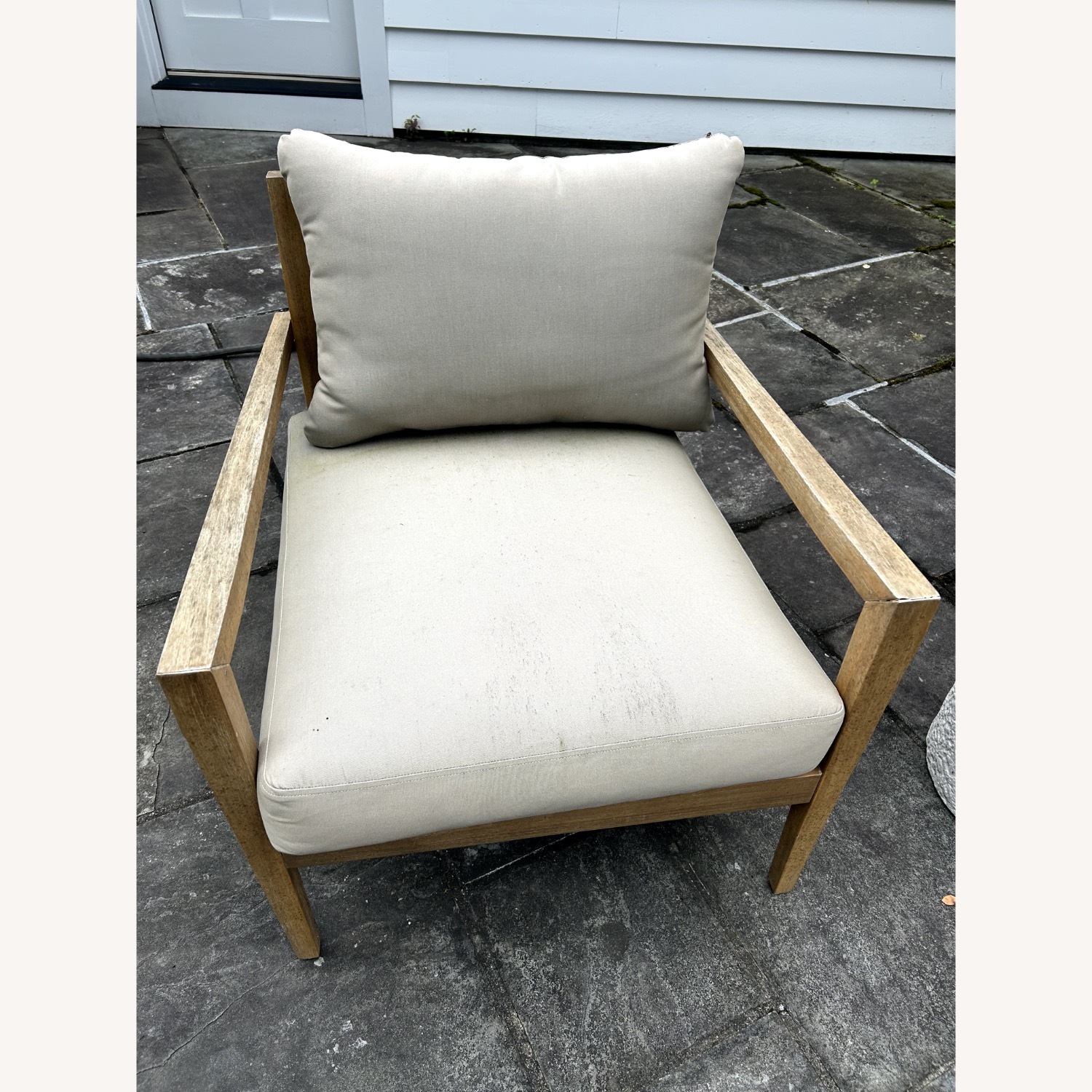 Acacia Wood Outdoor Chairs with Cushions - image-6