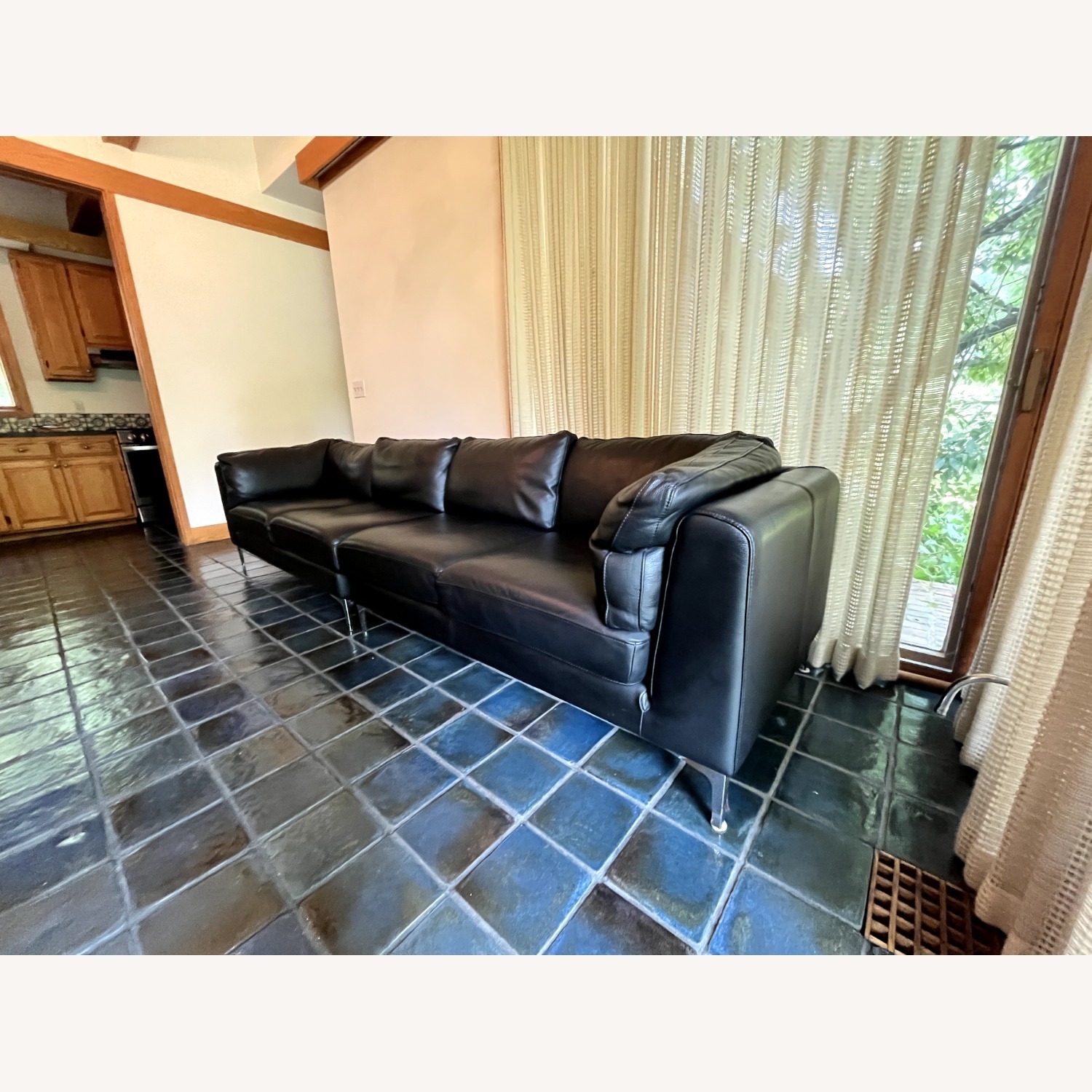 Design Within Reach Albert Black Leather Sectional - image-2