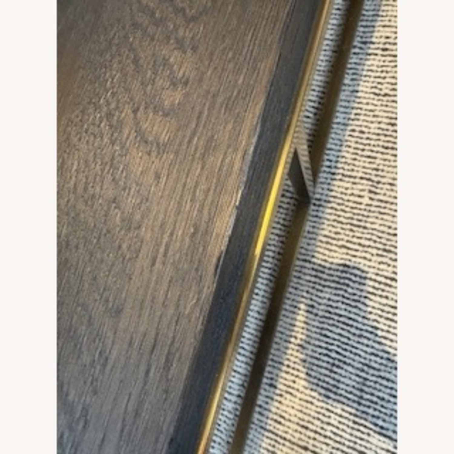 Restoration Hardware Coffee Table Oak and Brass - image-4