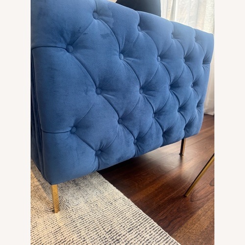 Used 007 Inside Out Tufted Velvet Sofa  for sale on AptDeco