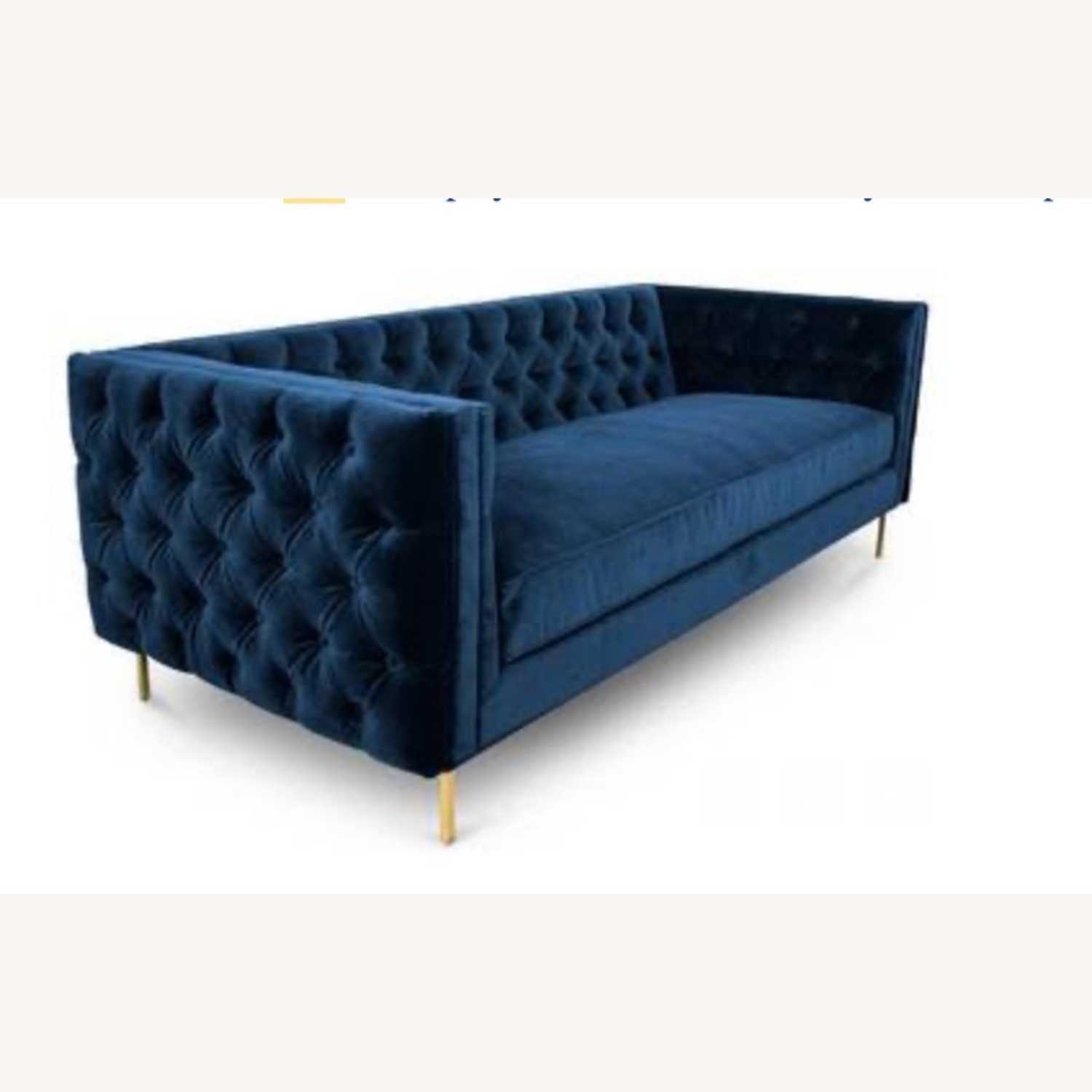 007 Inside Out Tufted Velvet Sofa  - image-1