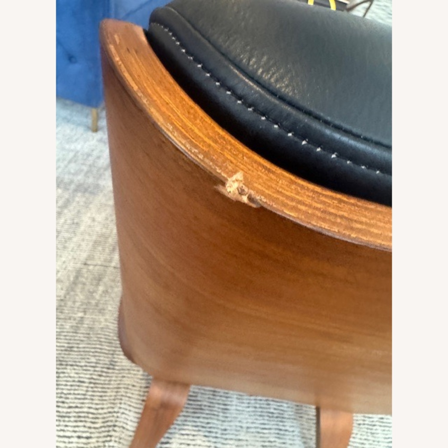 Paulo Bent Ply Leather and Solid Wood Chair - image-4