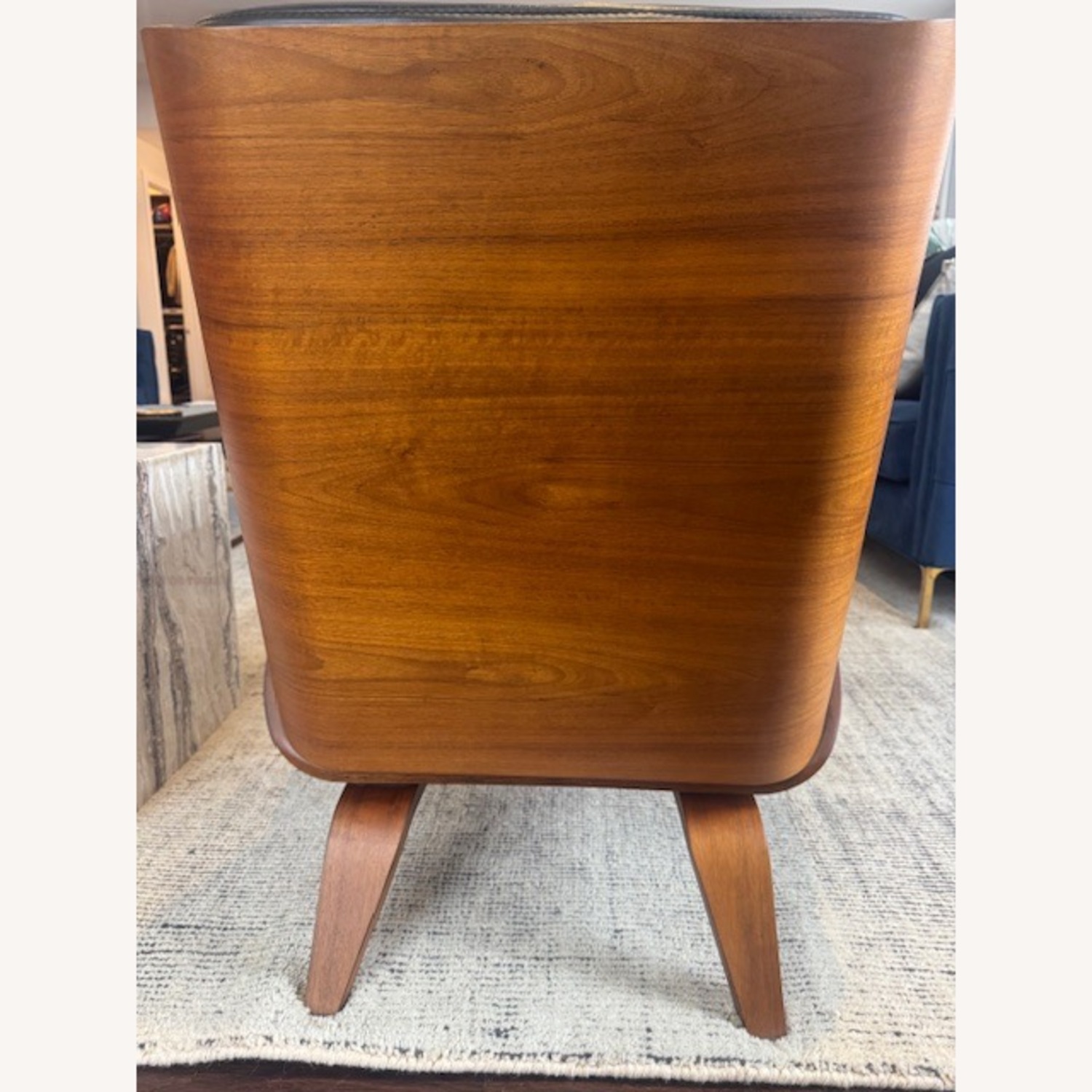 Paulo Bent Ply Leather and Solid Wood Chair - image-5