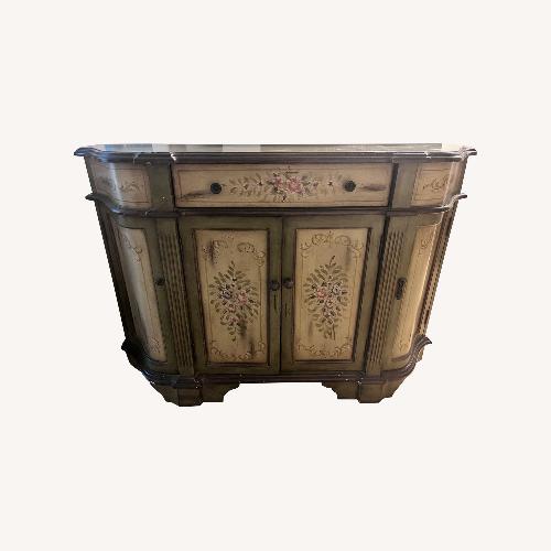 Used Green Cottage Core Credenza for sale on AptDeco