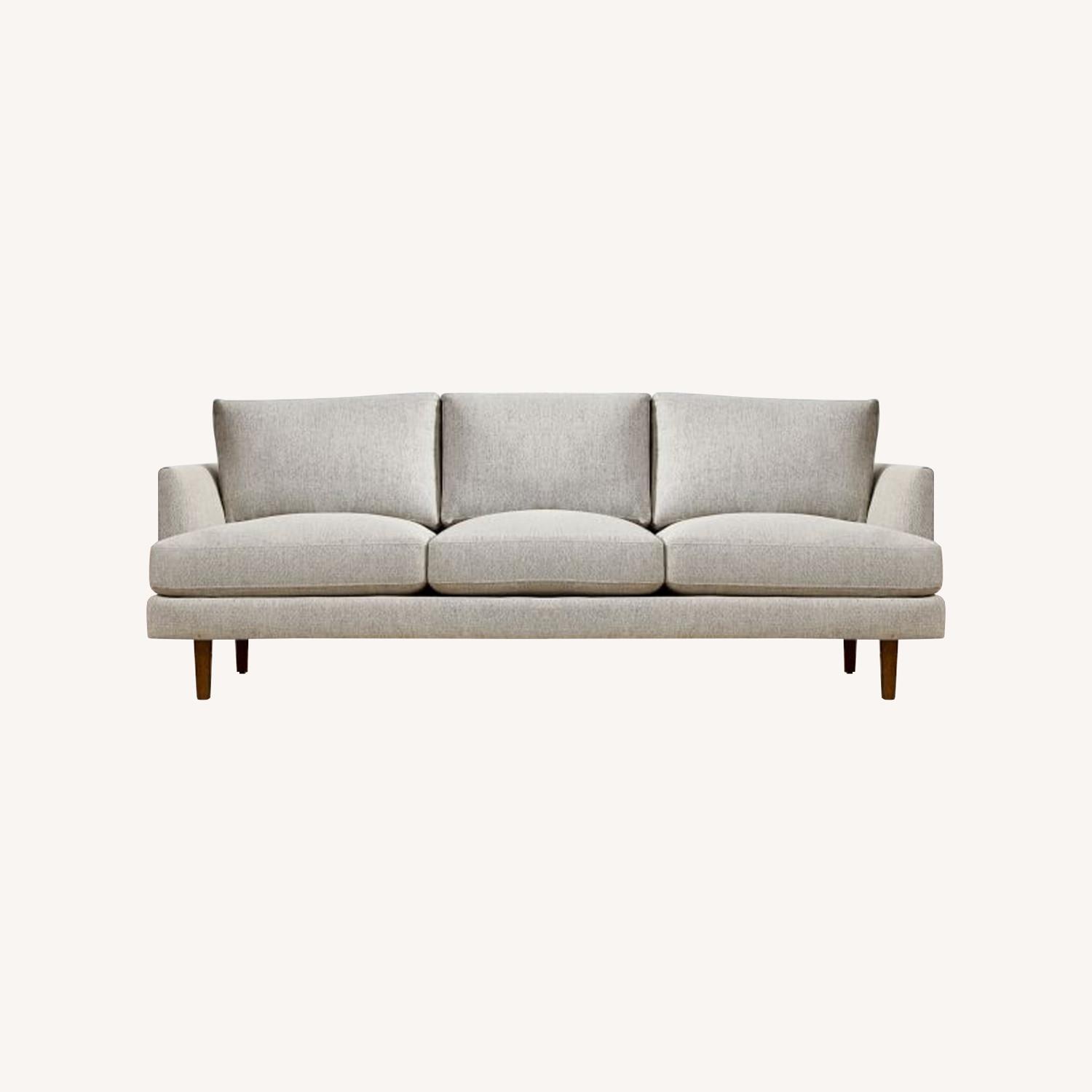 West Elm Dove Grey Sofa - image-0