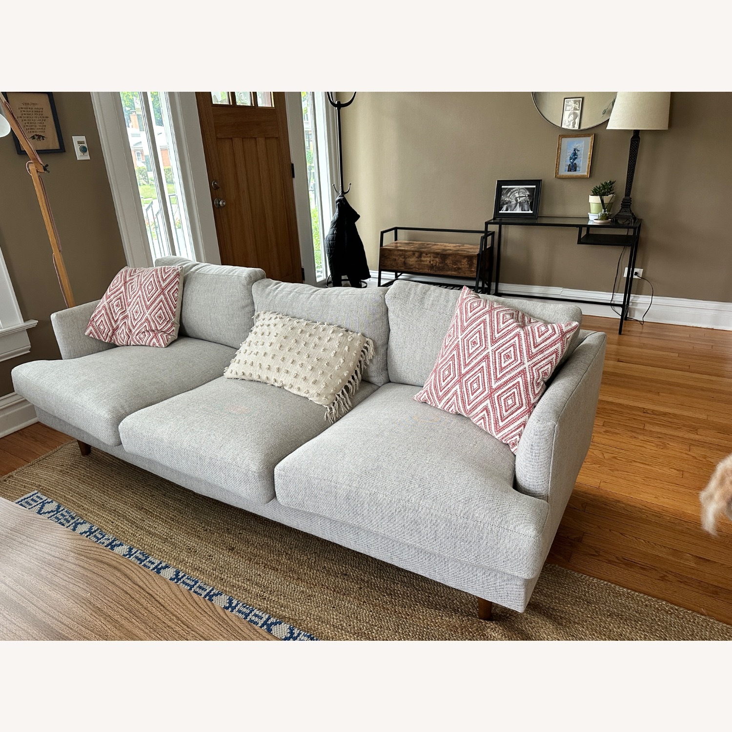 West Elm Dove Grey Sofa - image-4