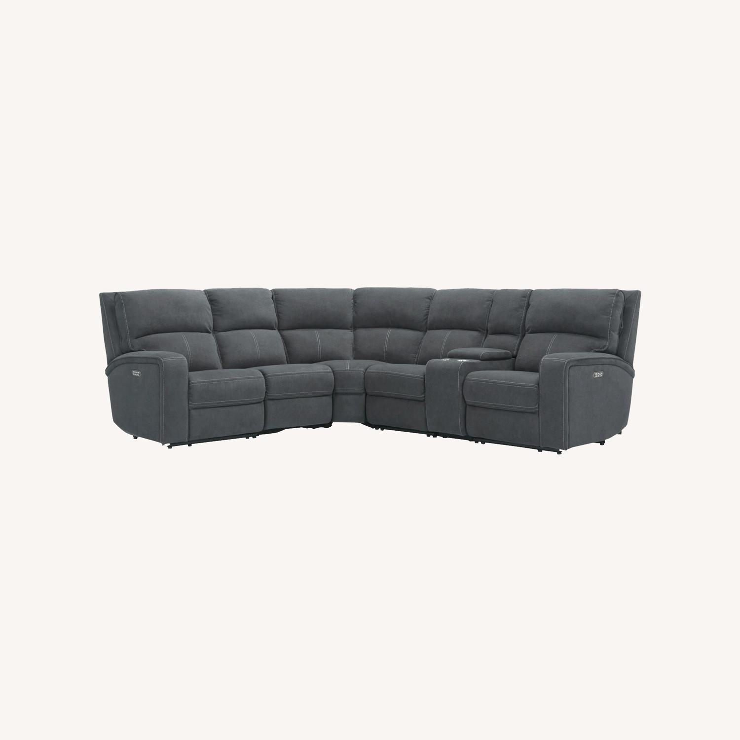 7 pc Power Sectional W Power Headrest & Lumbar - image-0