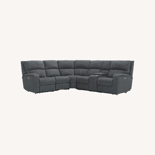 Used 7 pc Power Sectional W Power Headrest & Lumbar for sale on AptDeco