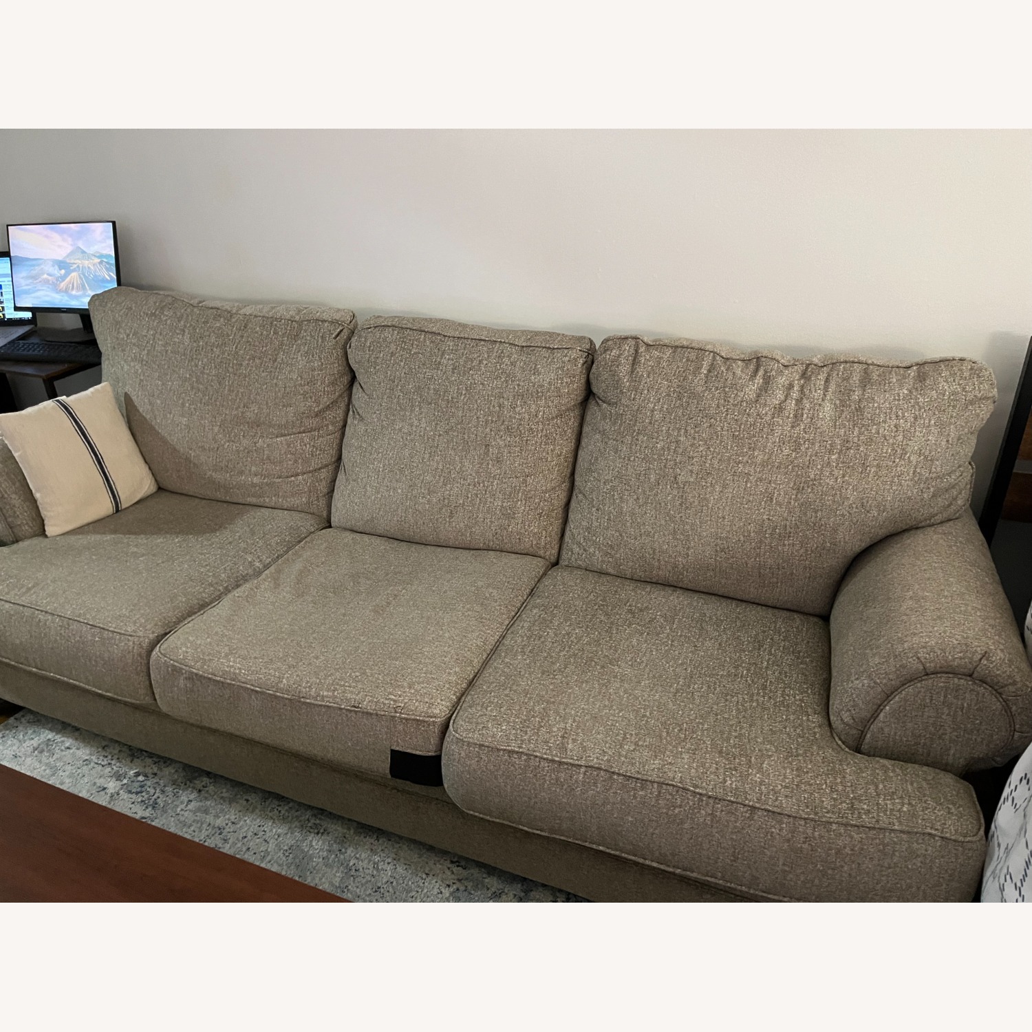 Ashley Furniture Beige Kananwood Sofa - image-1