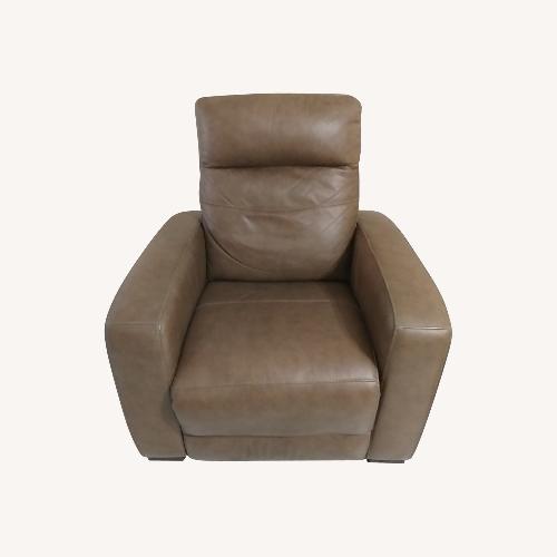 Used American Signature Power Leather Recliner for sale on AptDeco